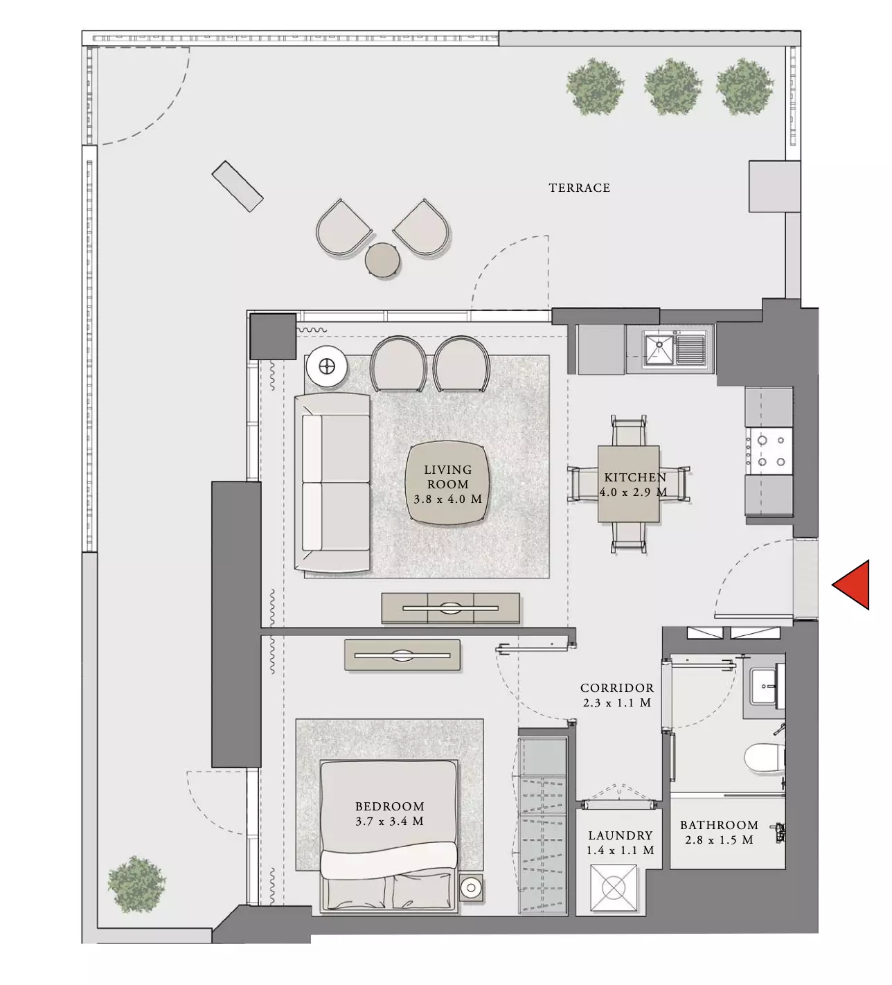 Creek Beach Lotus Unit 103, Level 01 Building 2, 1 bed