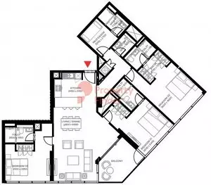 The Crest By Sobha Type D, 3 beds