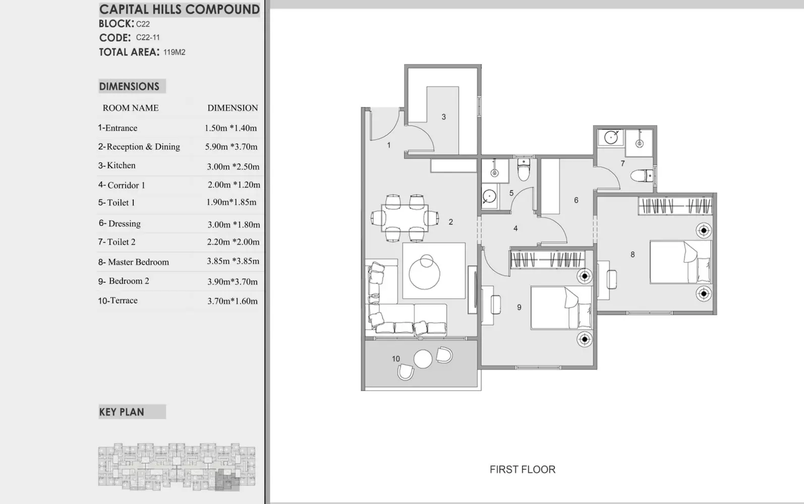 Unit floor plan image