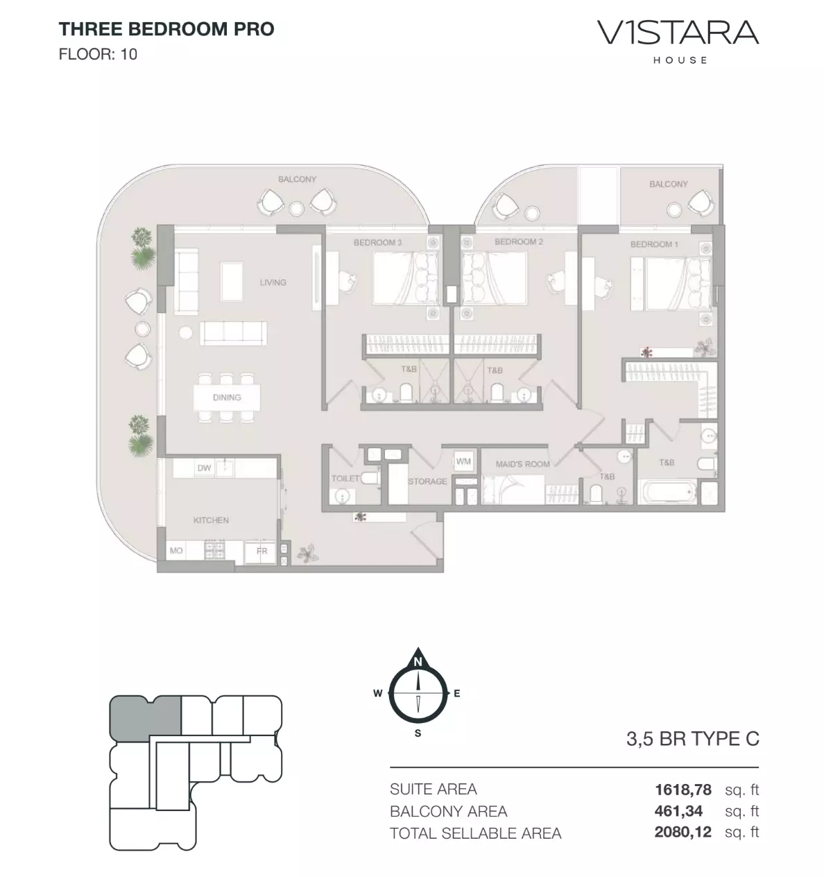 Unit floor plan image