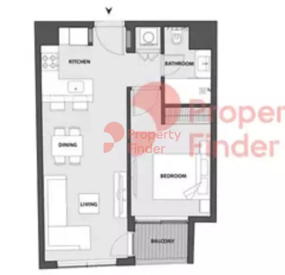15 Northside Tower B Unit 705, Seventh Floor, 1 bed