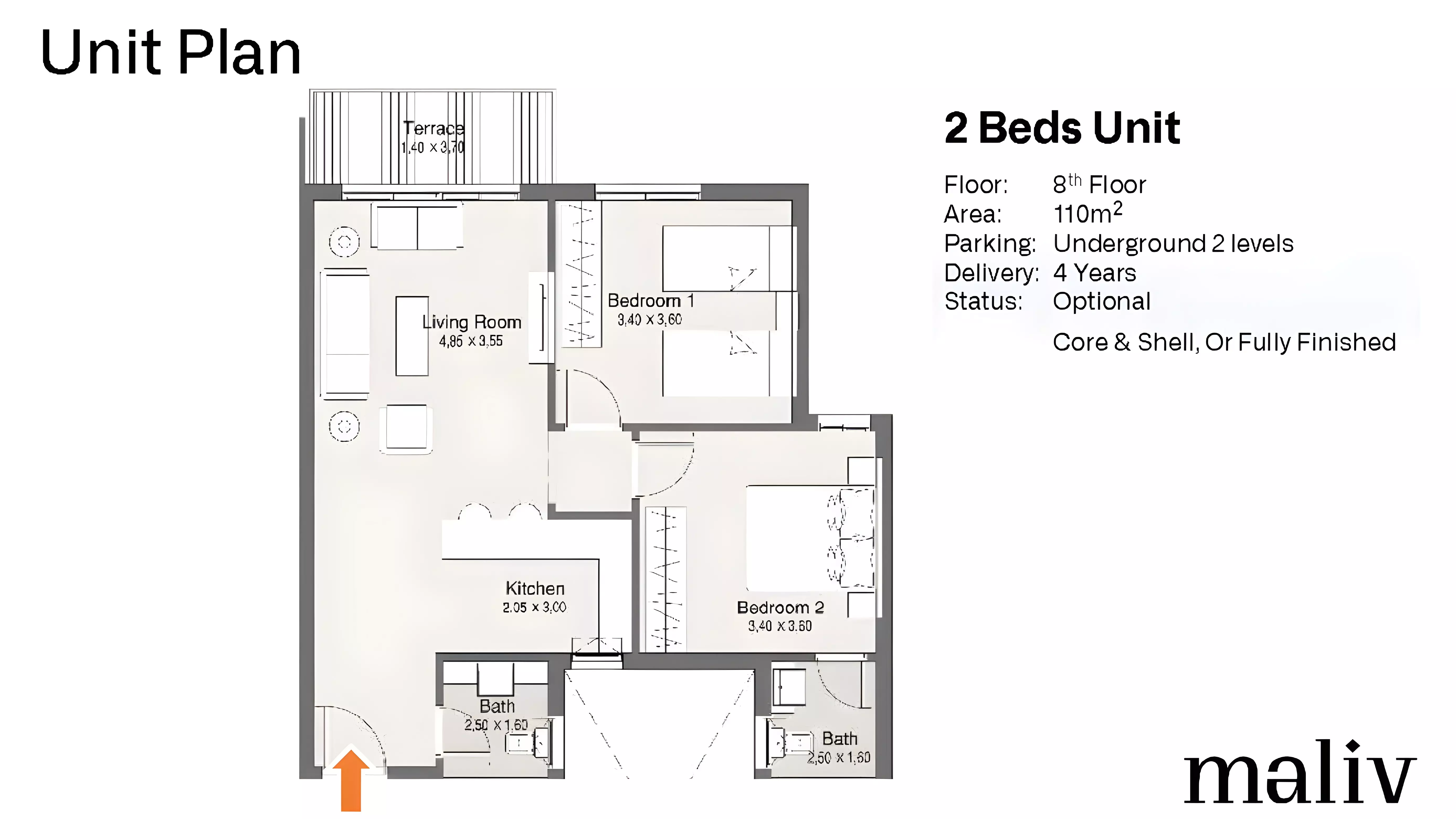 Unit floor plan image