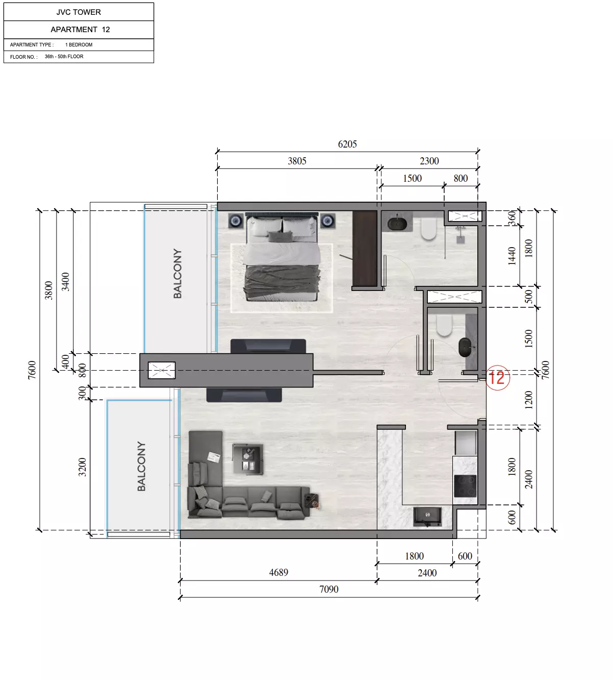 Unit floor plan image
