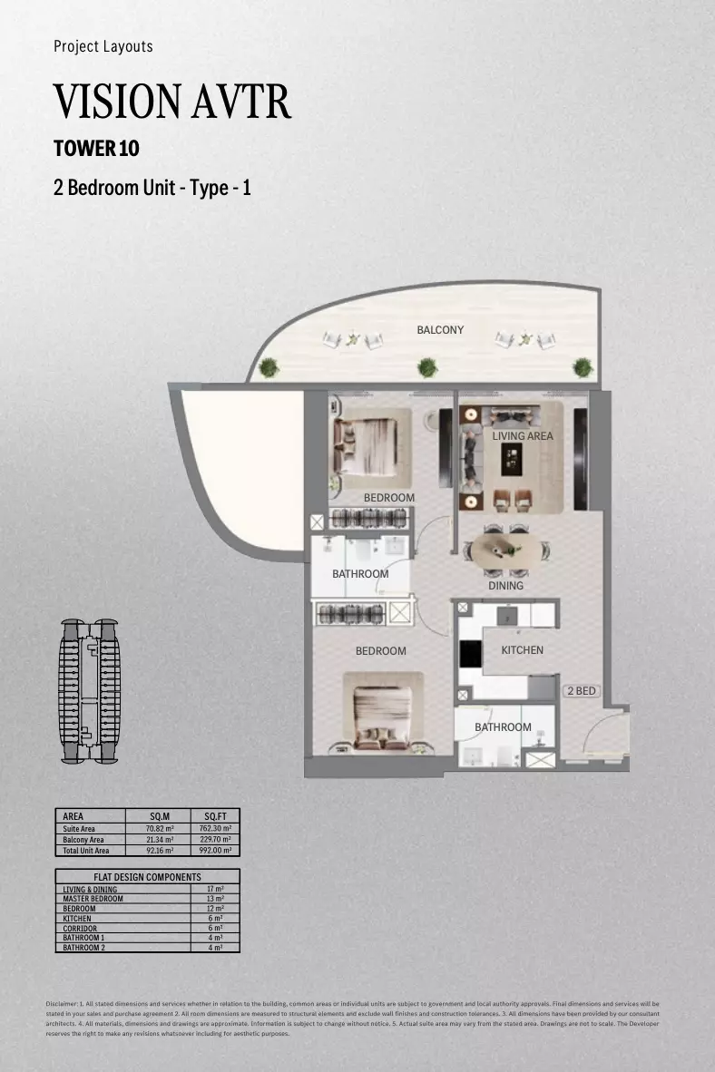 صورة مخطط ارضية الوحدة