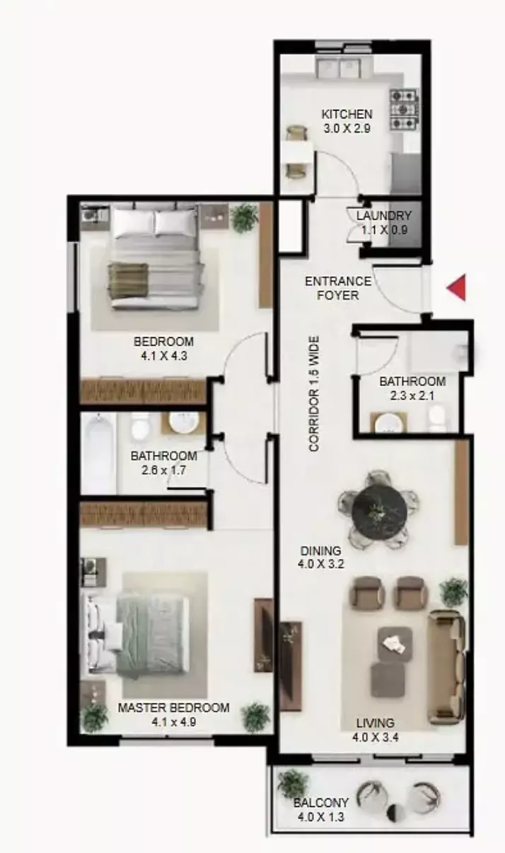 Unit floor plan image