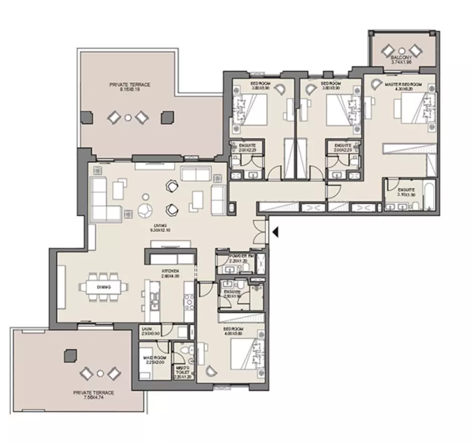 Jadeel at Madinat Jumeirah Living By Meraas Holding B11-Type B, Level 6, Unit No-602, 4 beds