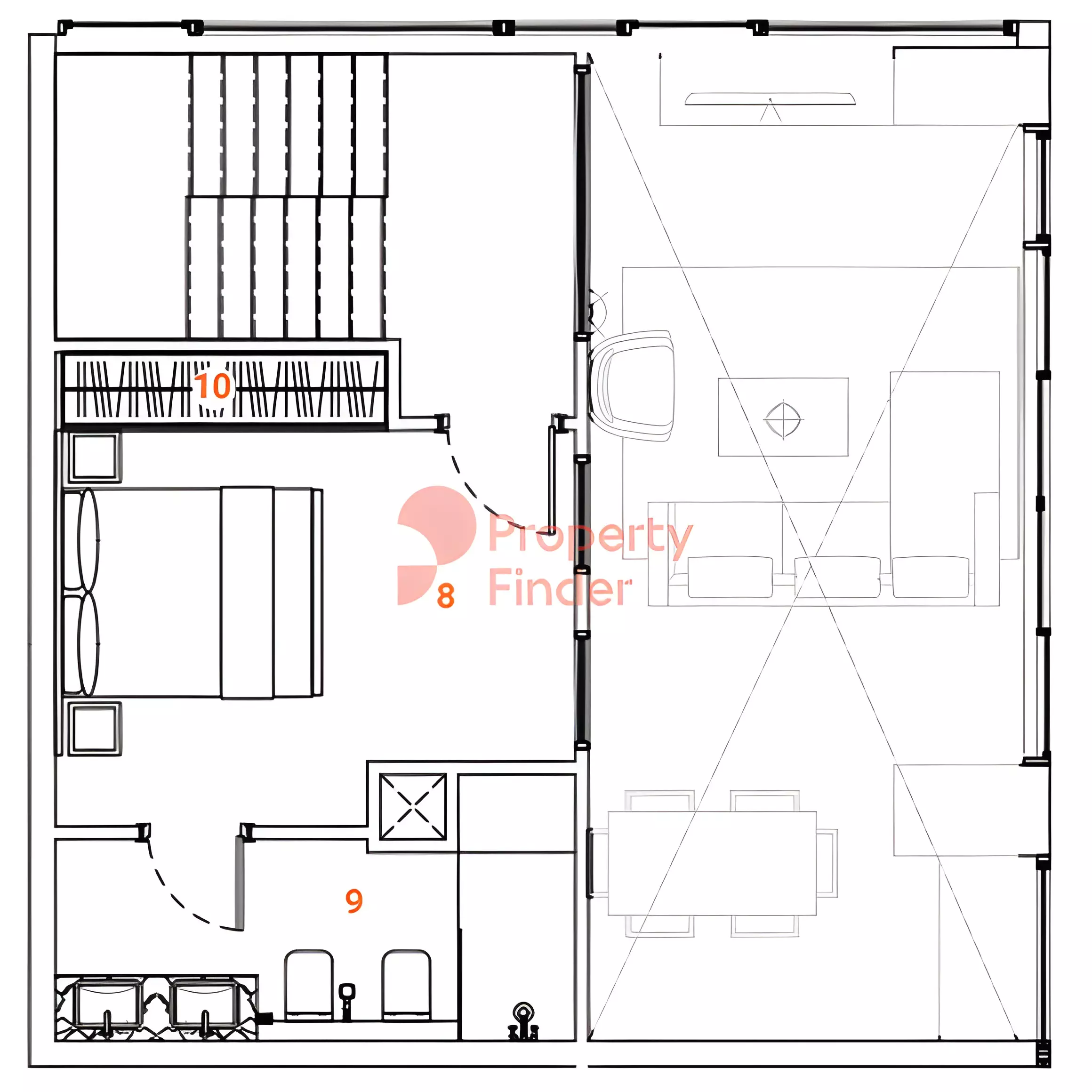 صورة مخطط ارضية الوحدة