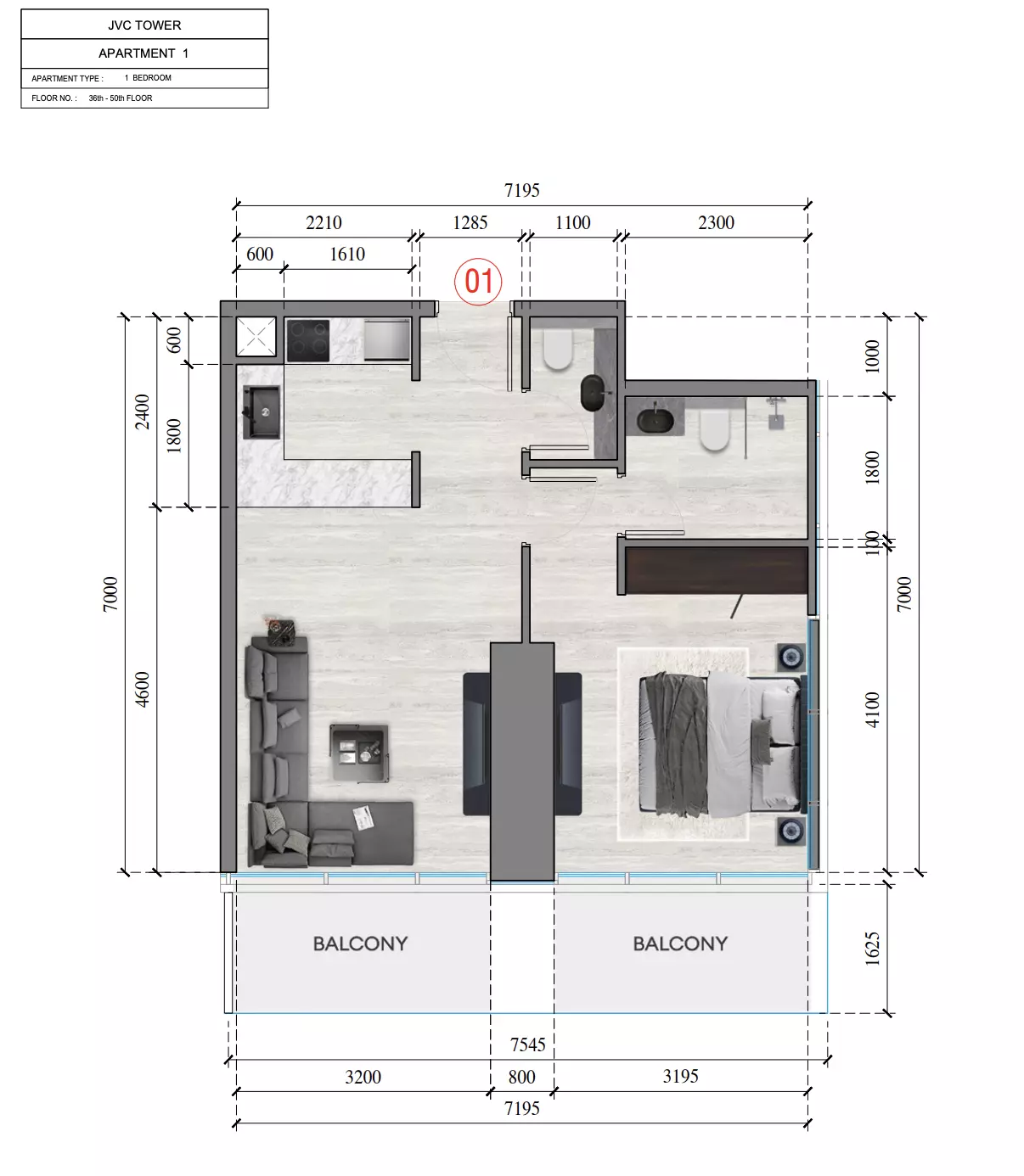 Unit floor plan image