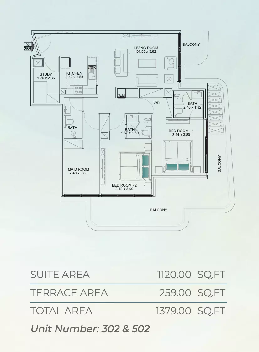 صورة مخطط ارضية الوحدة