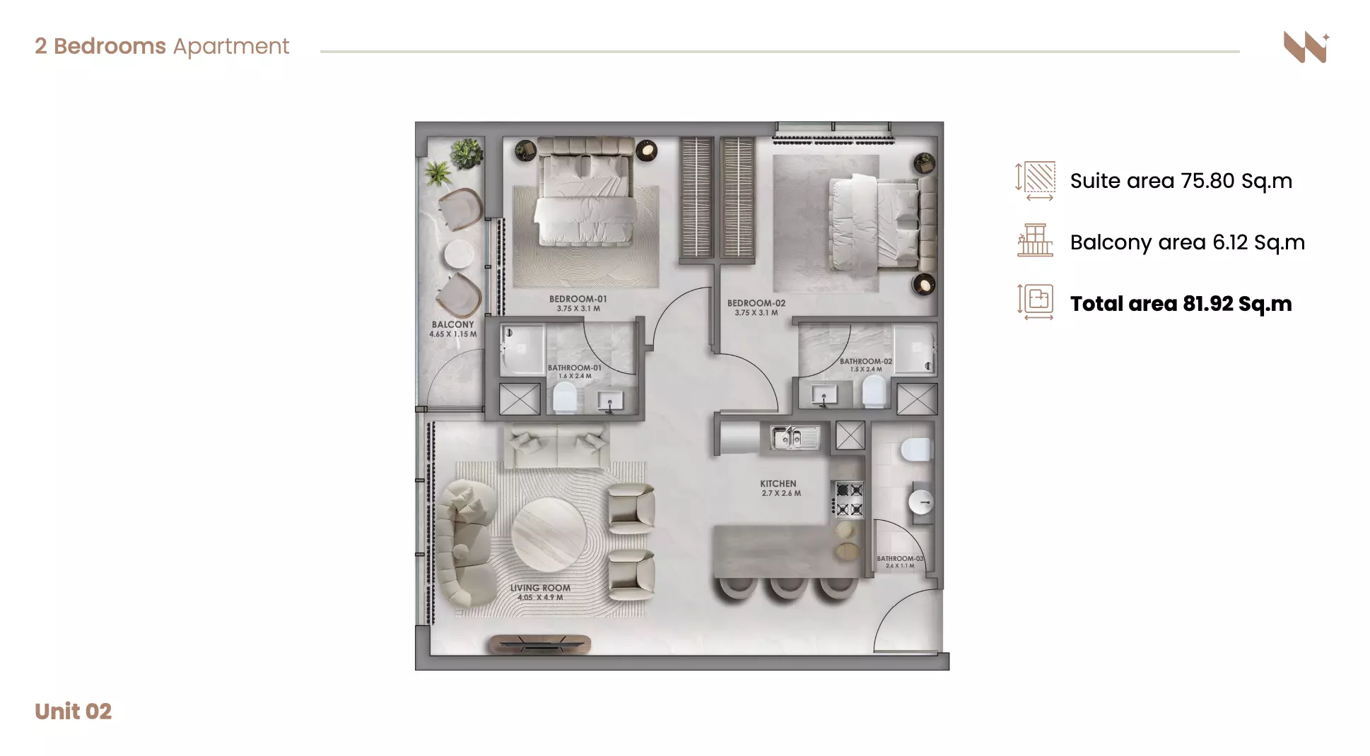 صورة مخطط ارضية الوحدة