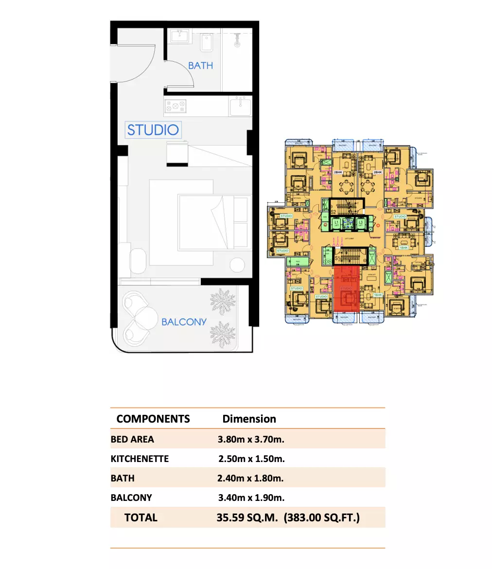 Unit floor plan image