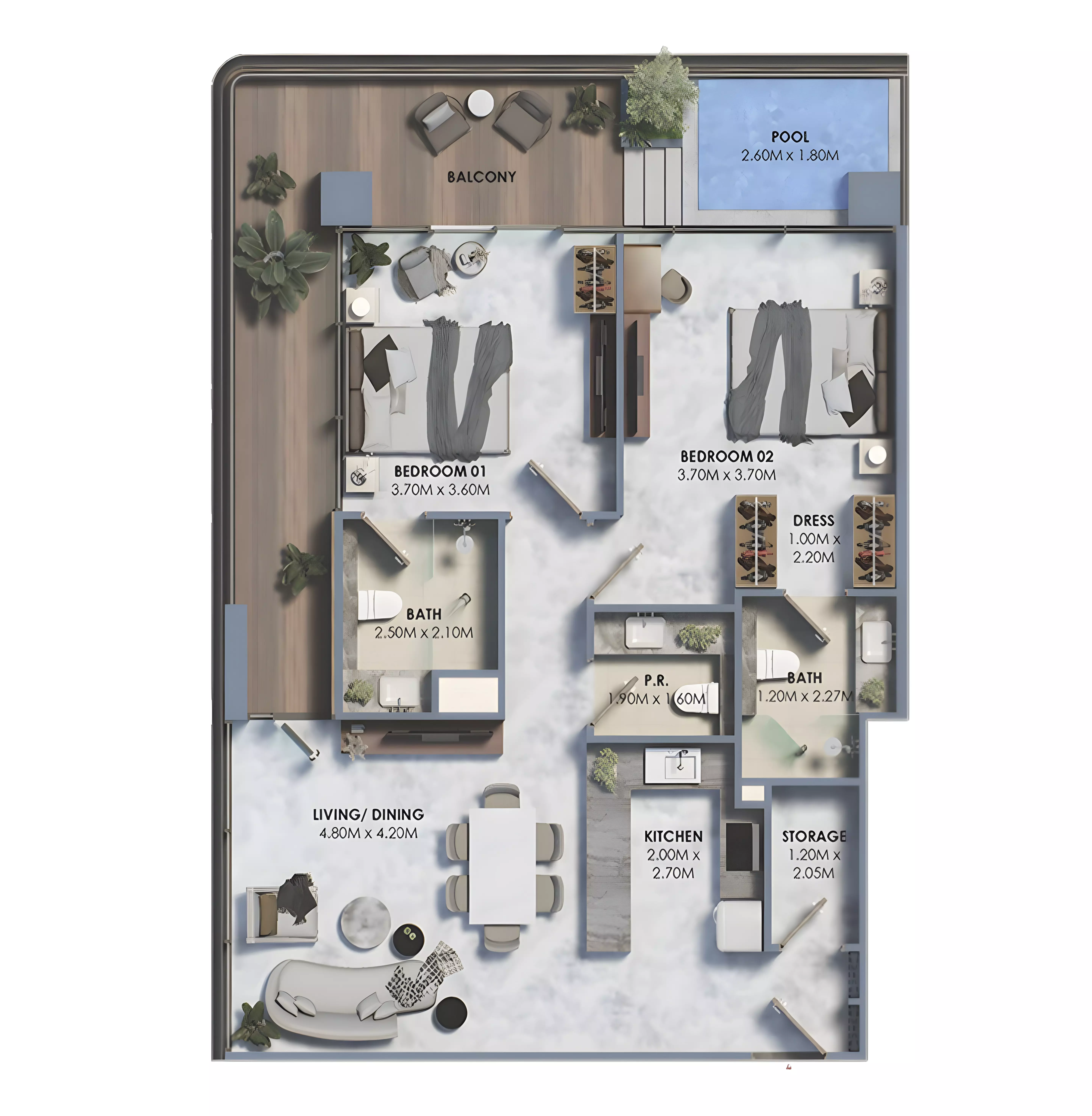 Unit floor plan image