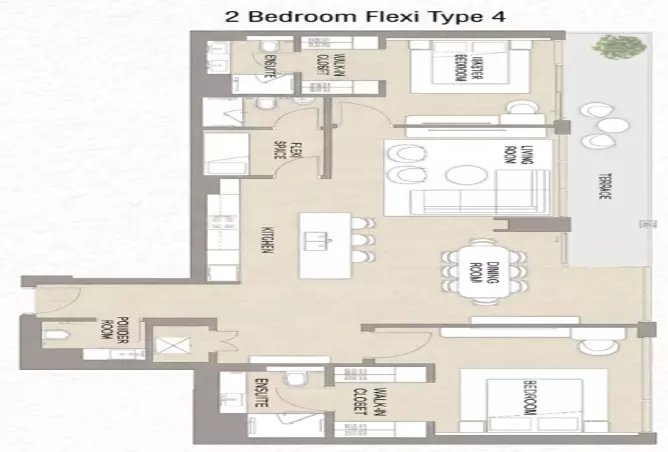 Soma Residences — 2BR floor plan