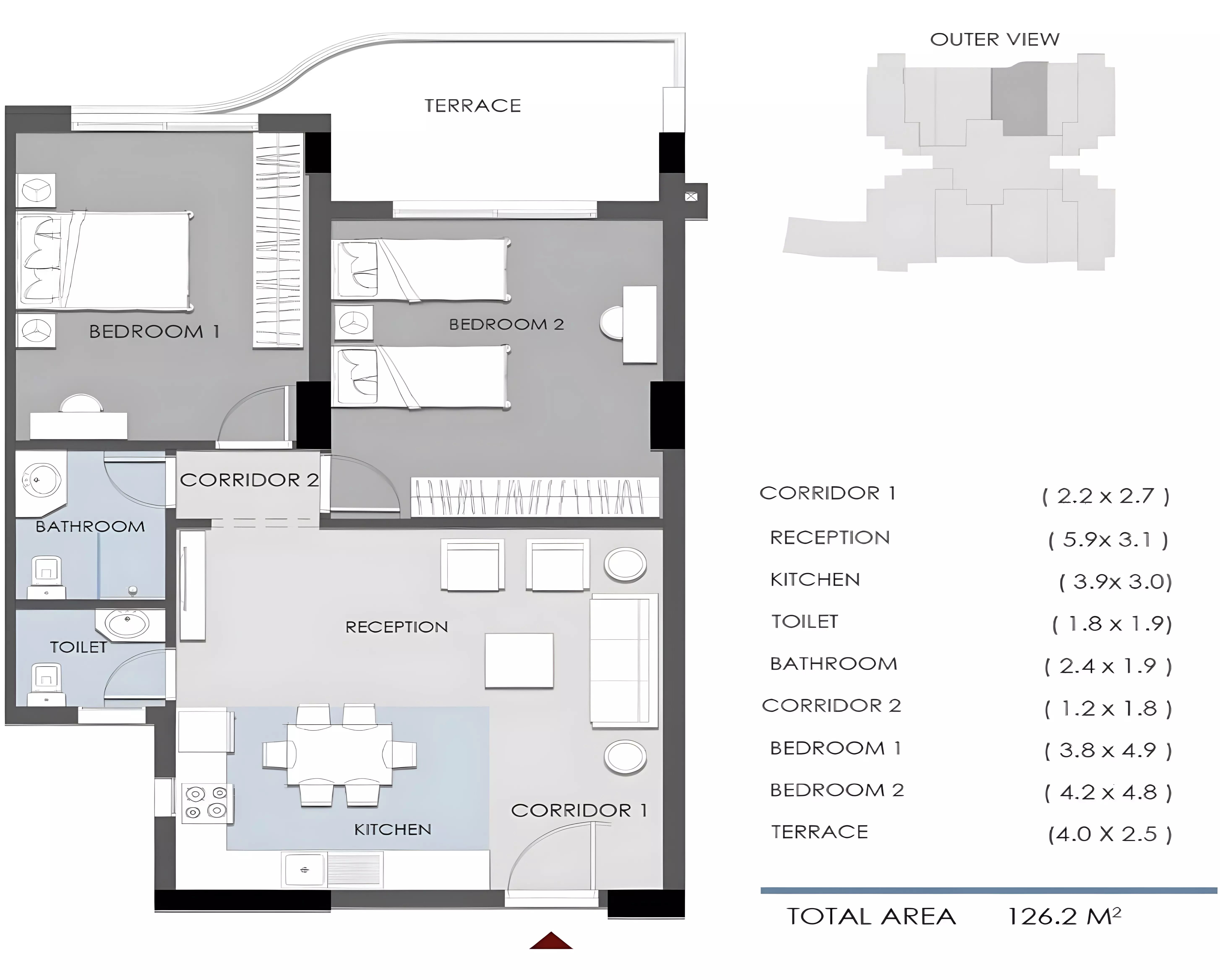 Unit floor plan image