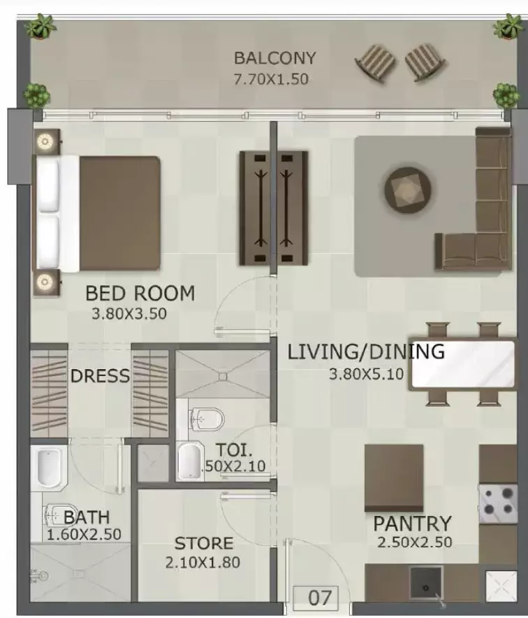 صورة مخطط ارضية الوحدة