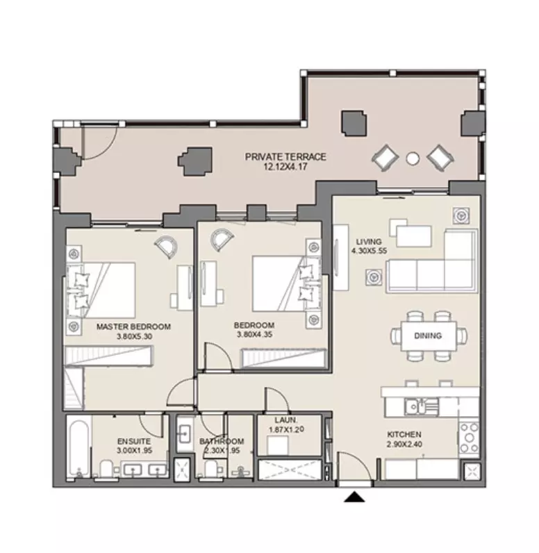 Jadeel at Madinat Jumeirah Living By Meraas Holding B11-Type A5, Level Ground, Unit No-G13, 2 beds
