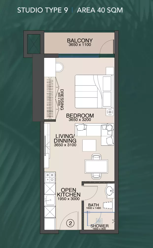 Unit floor plan image