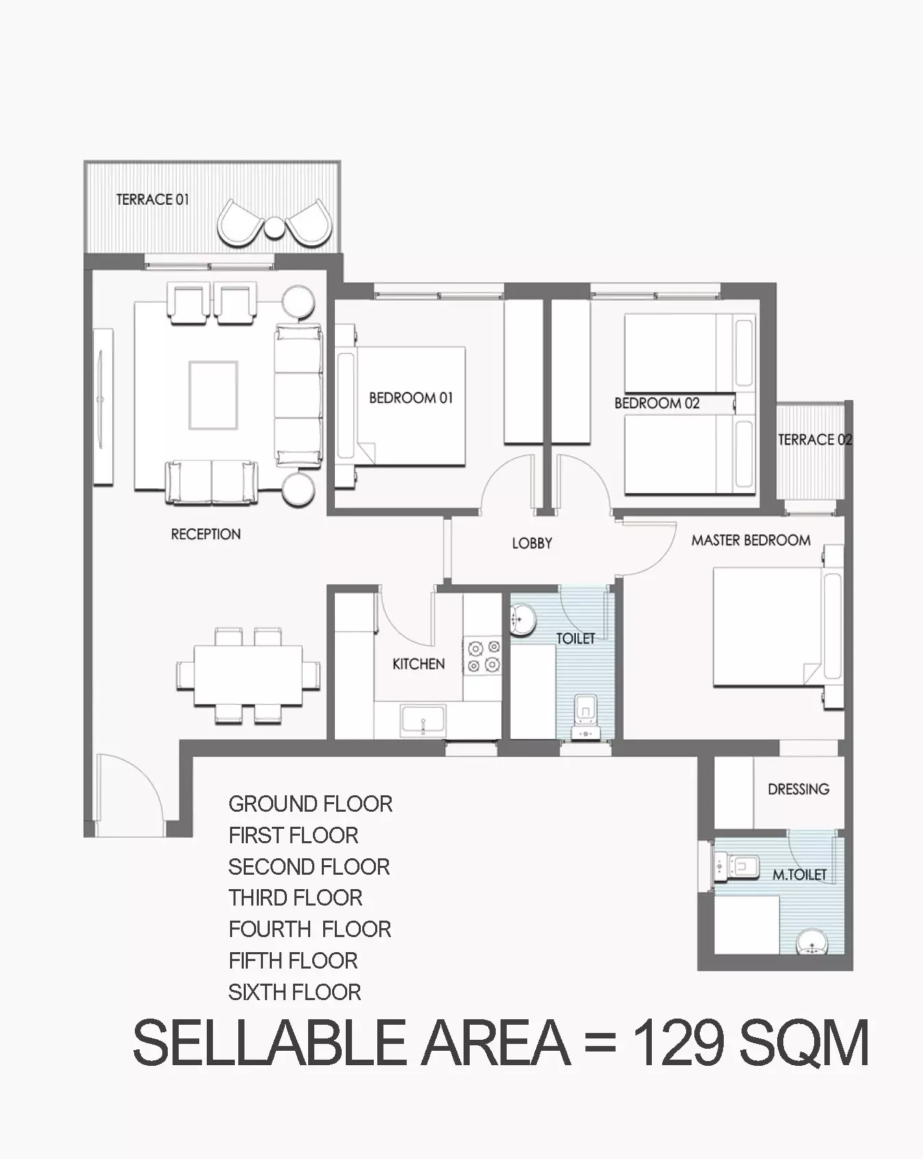 صورة مخطط ارضية الوحدة
