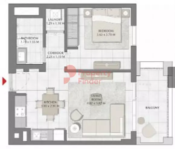 Creek Beach Surf Building 2, Level 7, 1 bed