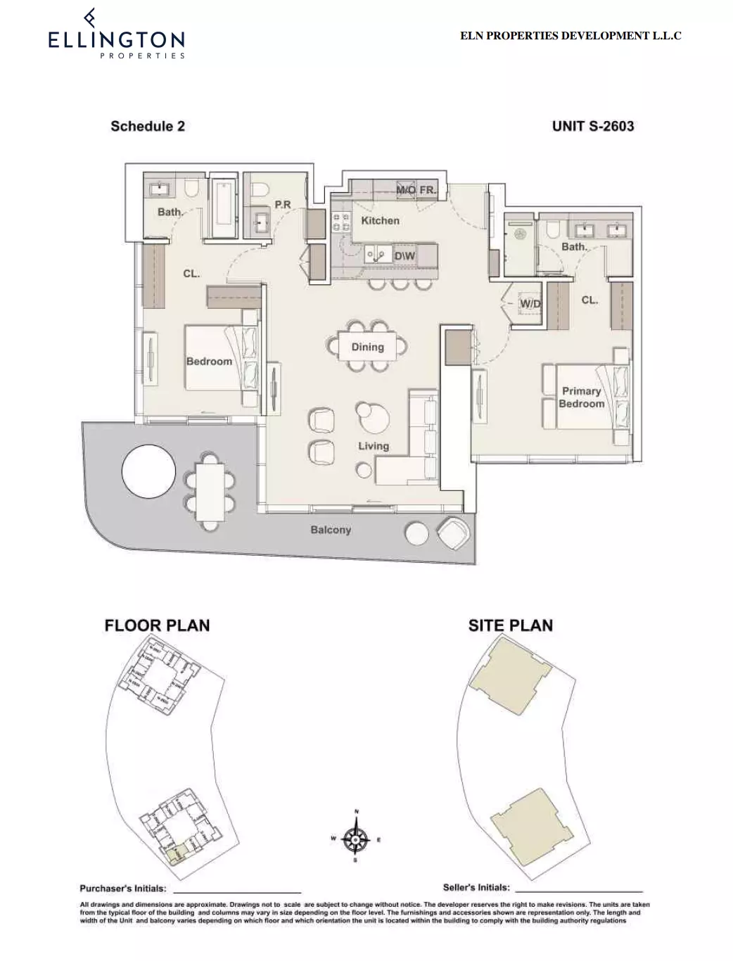 Mercer House — 2BR floor plan