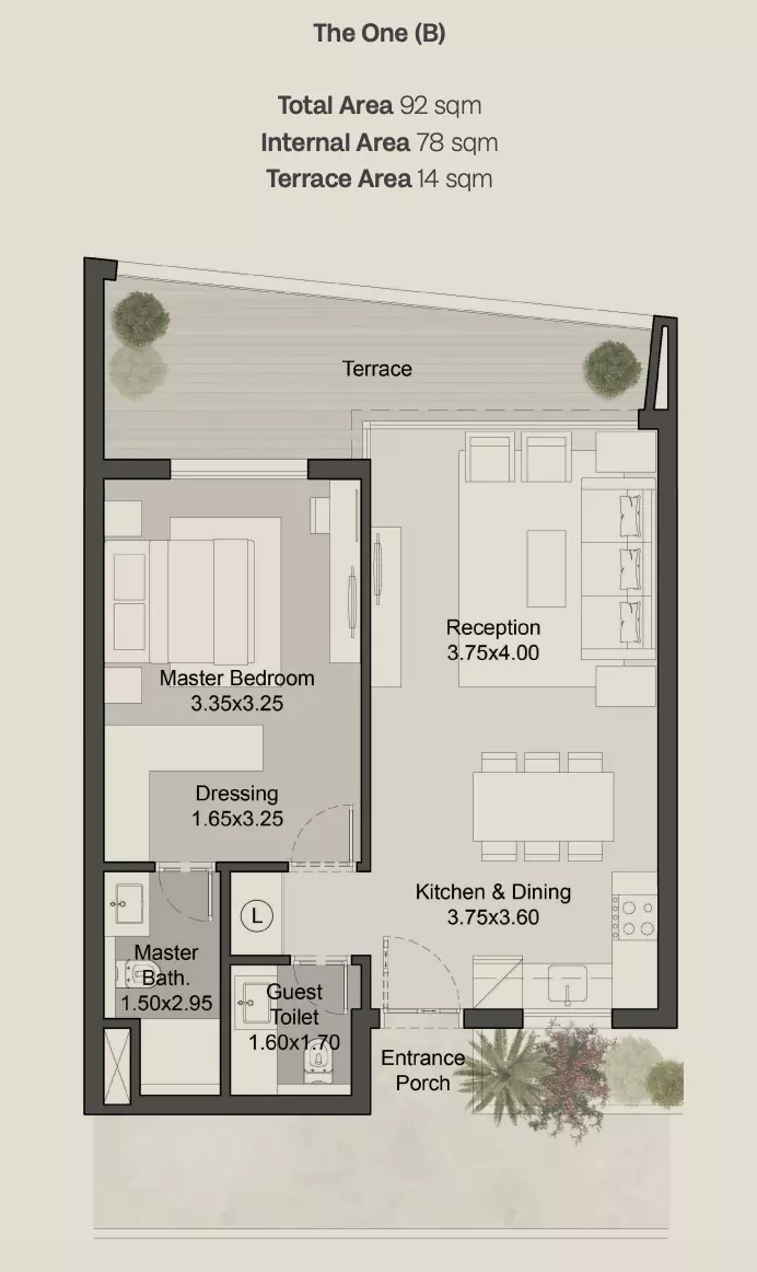 صورة مخطط ارضية الوحدة