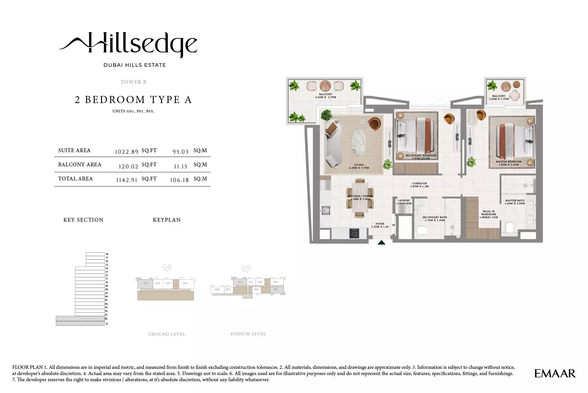 Hillsedge Type A-Tower B, 2 beds
