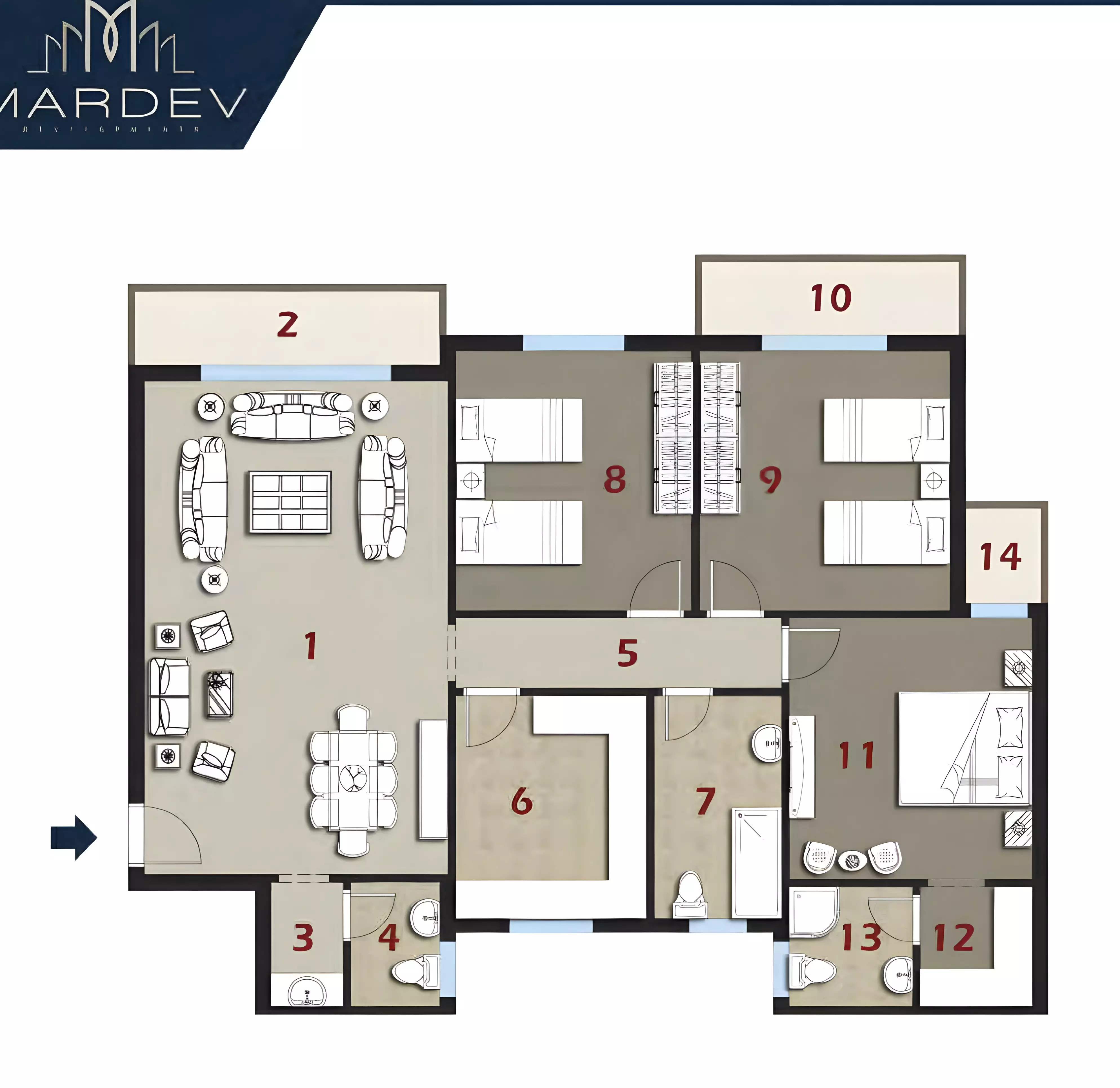 Unit floor plan image
