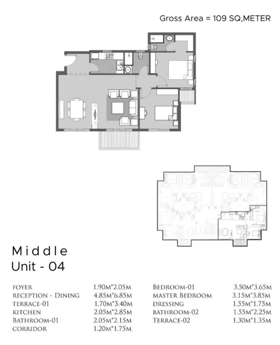 صورة مخطط ارضية الوحدة