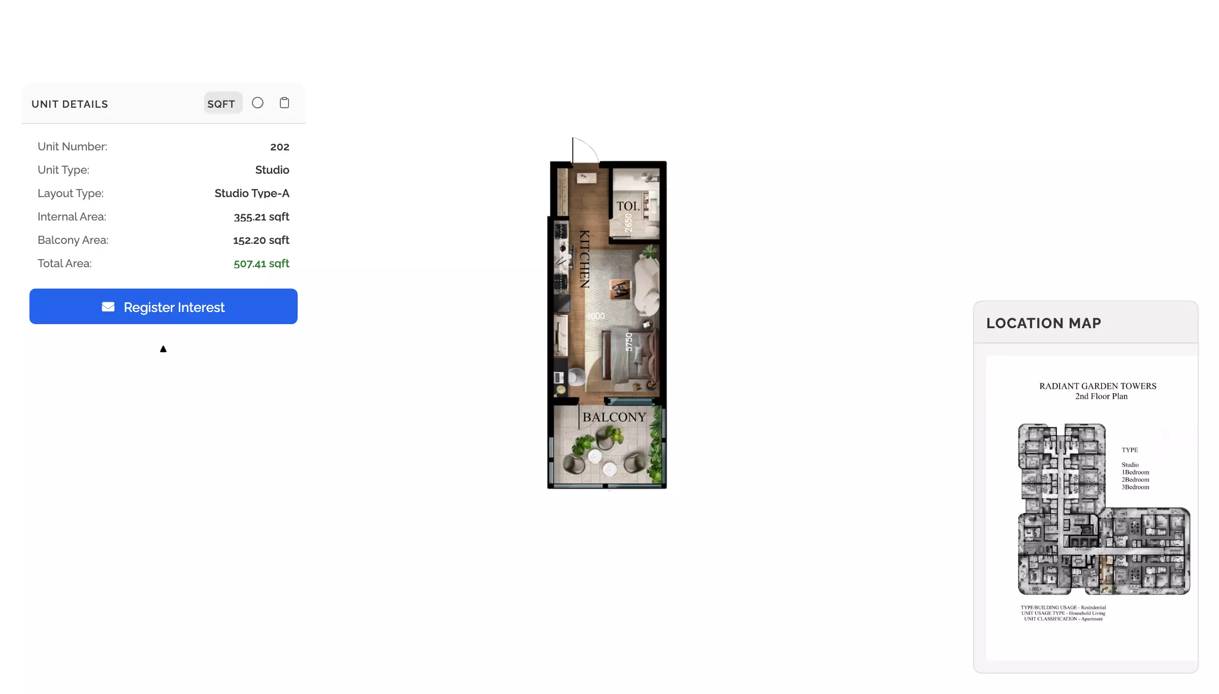 Unit floor plan image
