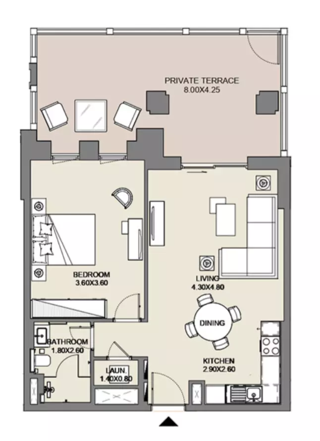 Al Jazi B4-Type B1, Level Ground, 1 bed