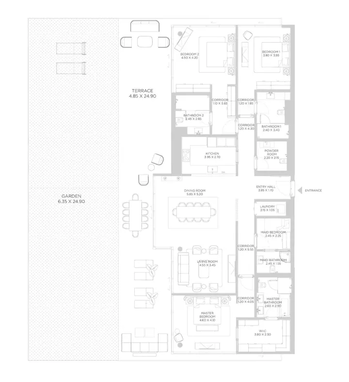 Rixos Phase 2 By Nakheel B4-Type D, 3 beds