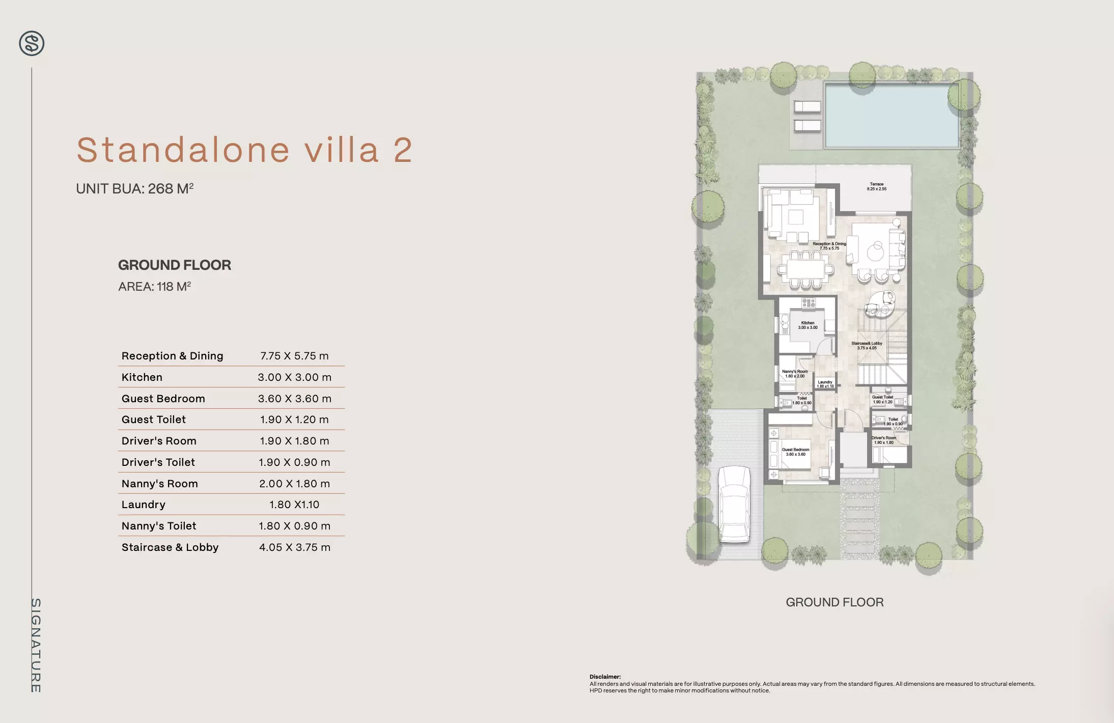 صورة مخطط ارضية الوحدة