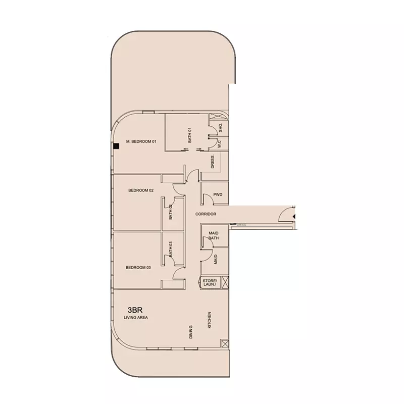 صورة مخطط ارضية الوحدة