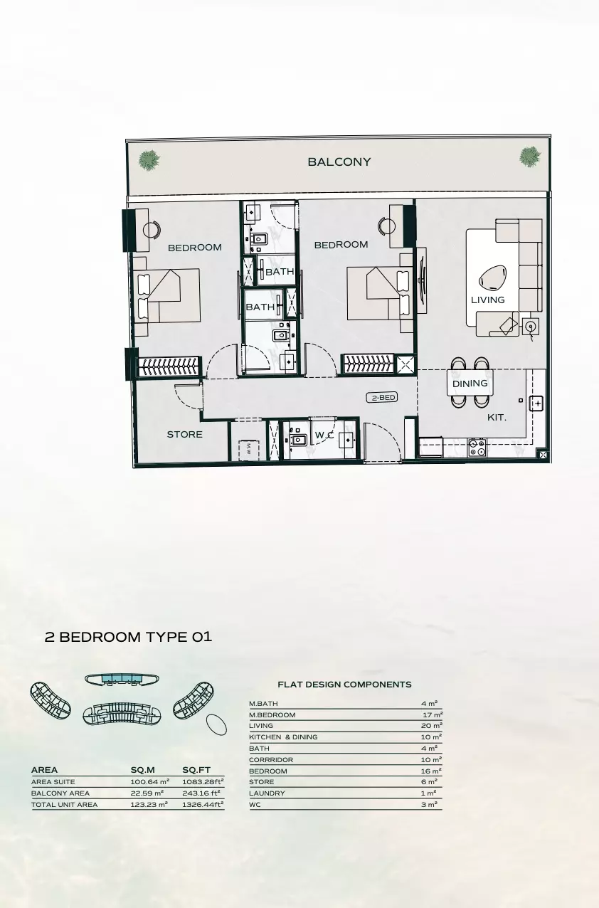 Unit floor plan image