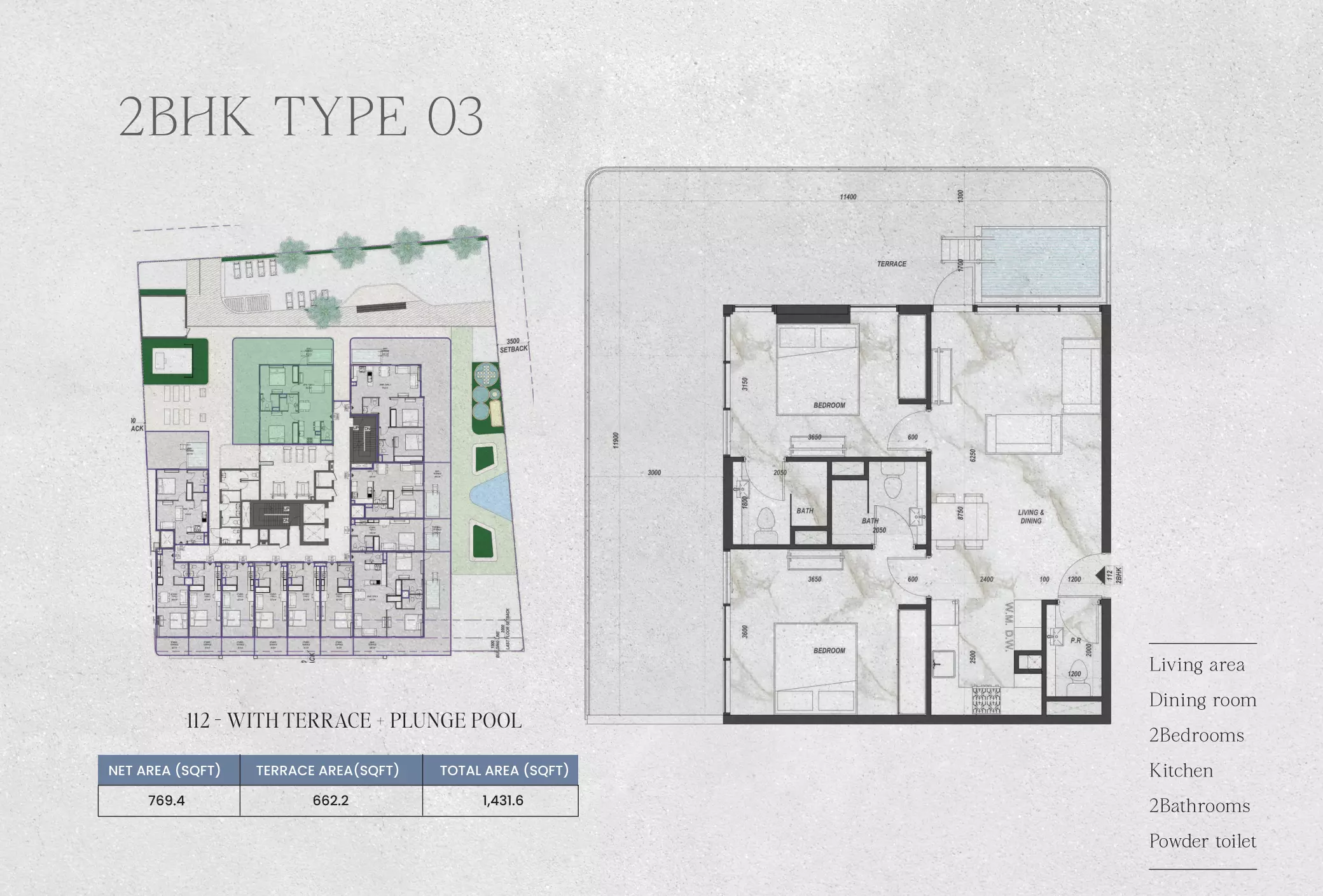 صورة مخطط ارضية الوحدة