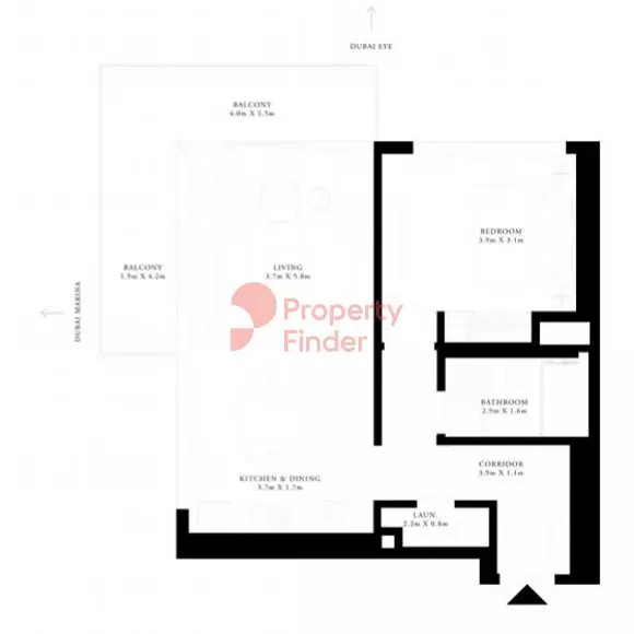 Grand Bleu Tower Unit 02 - Level 20-26, 1 bed