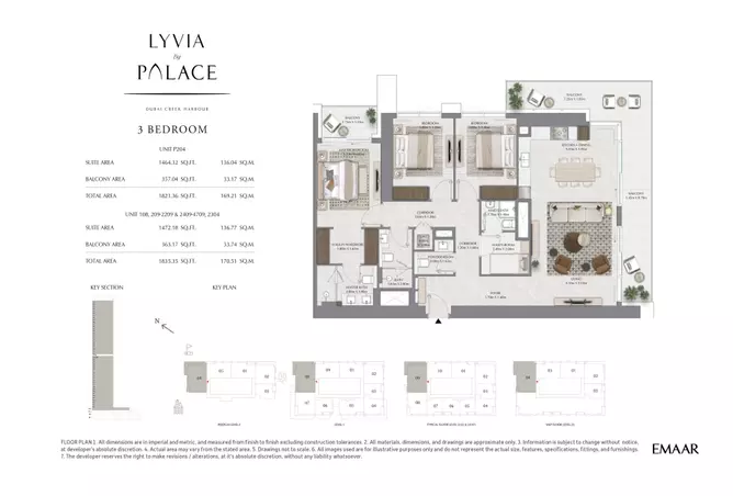 Lyvia By Palace — 3BR floor plan