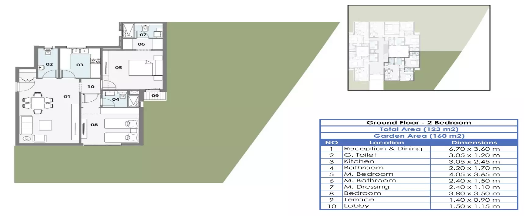صورة مخطط ارضية الوحدة