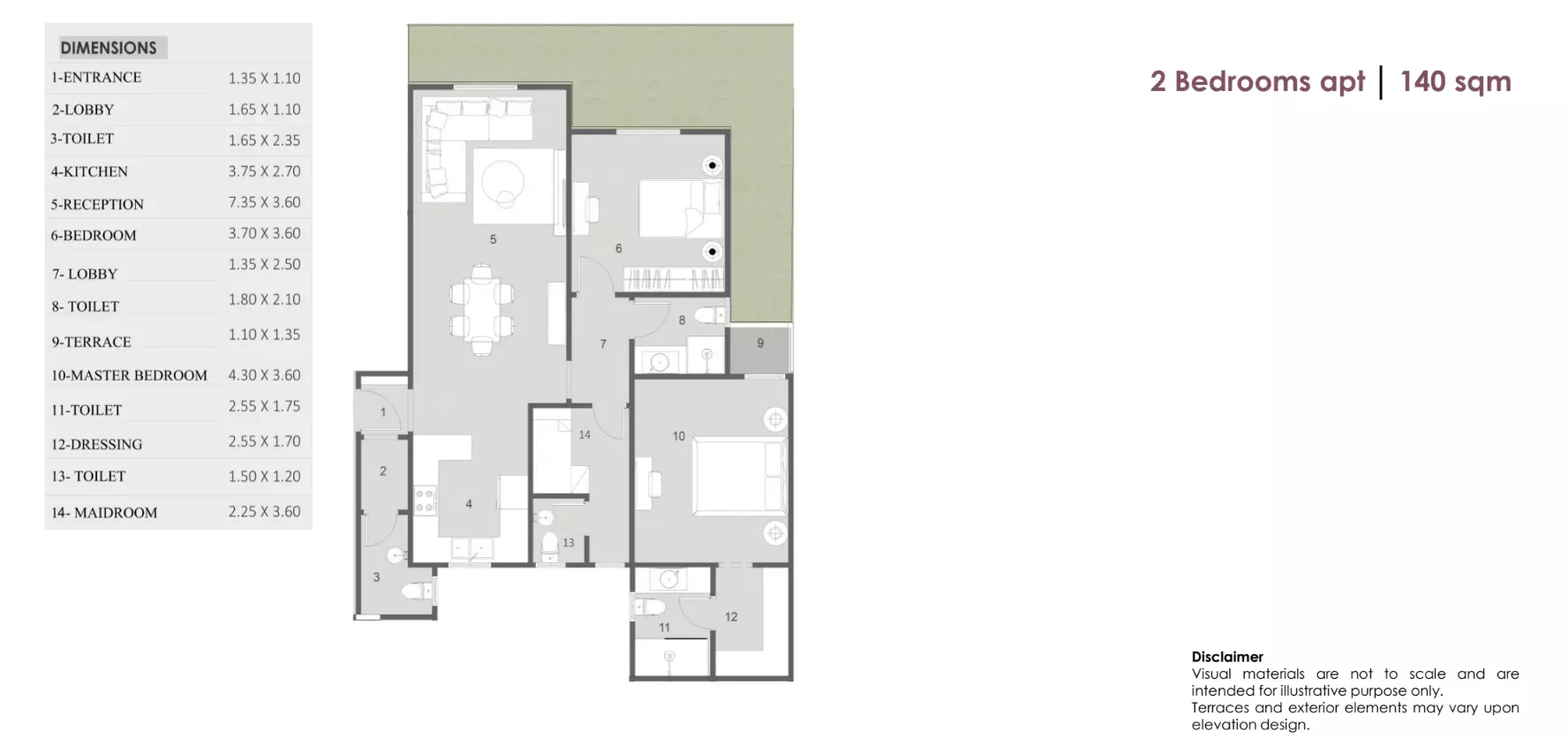 صورة مخطط ارضية الوحدة