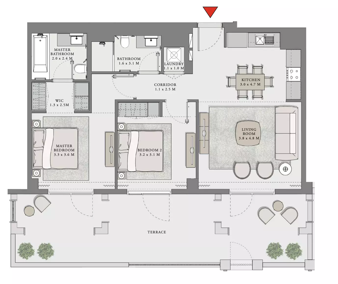 Creek Beach Lotus Unit 105, Level 01 Building 1, 2 beds