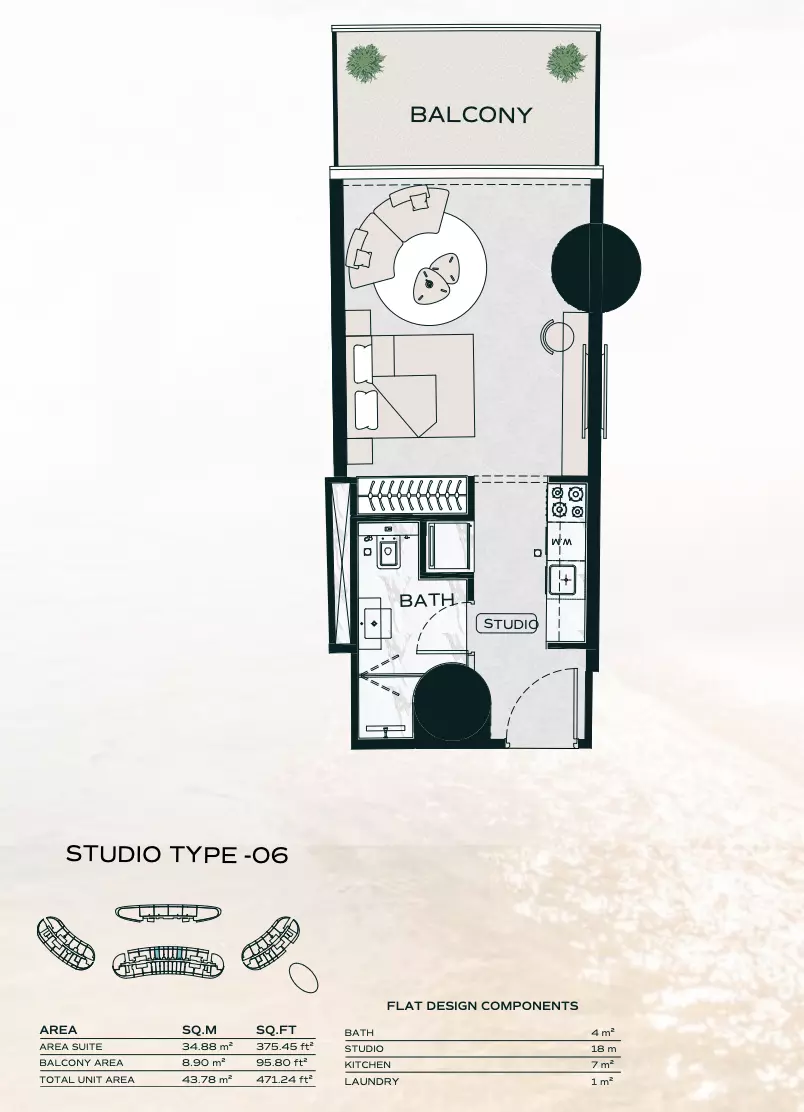 Unit floor plan image