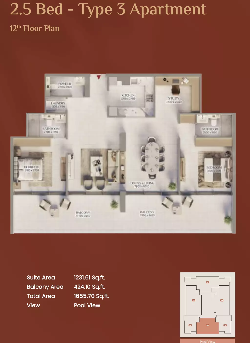 Unit floor plan image
