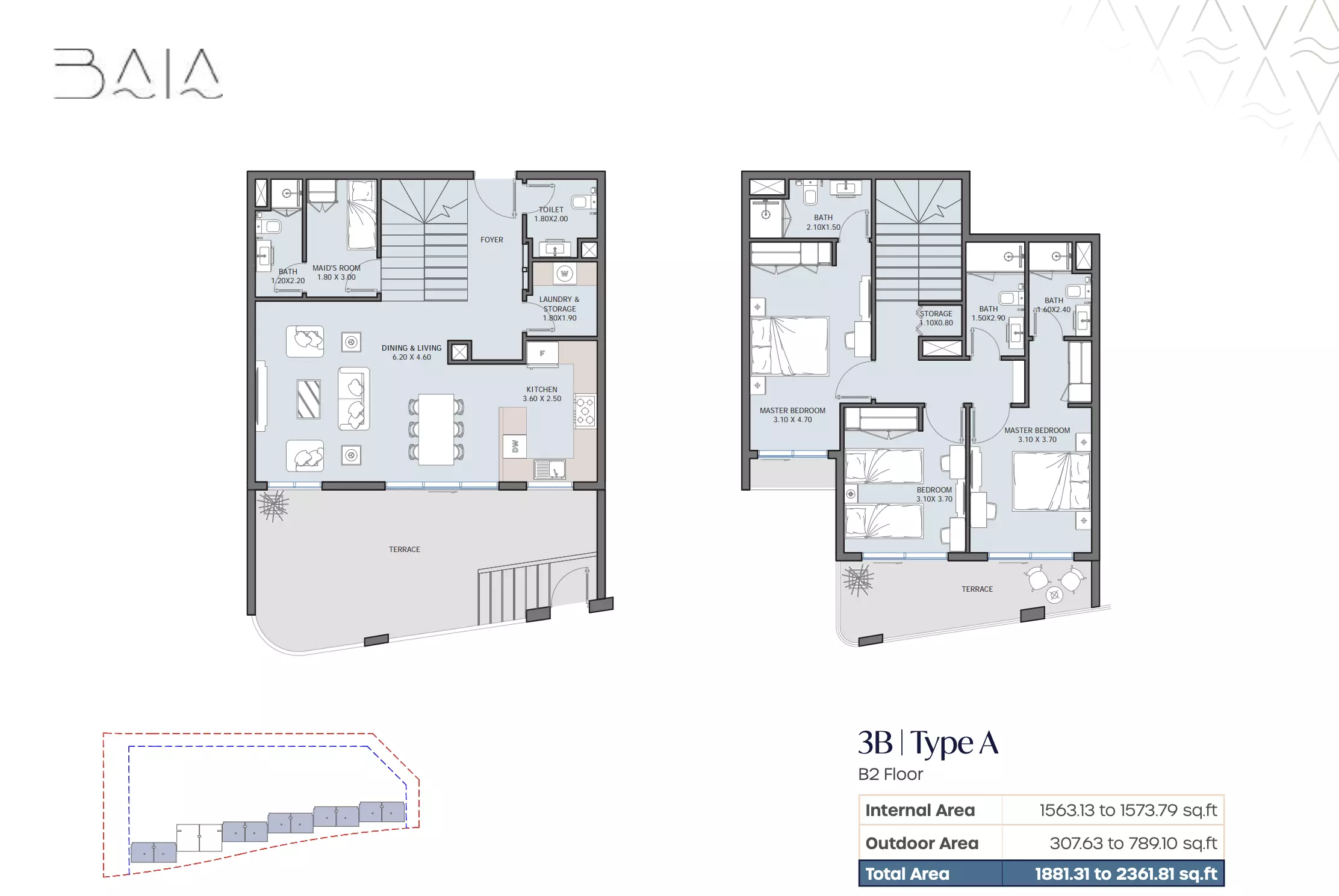 صورة مخطط ارضية الوحدة
