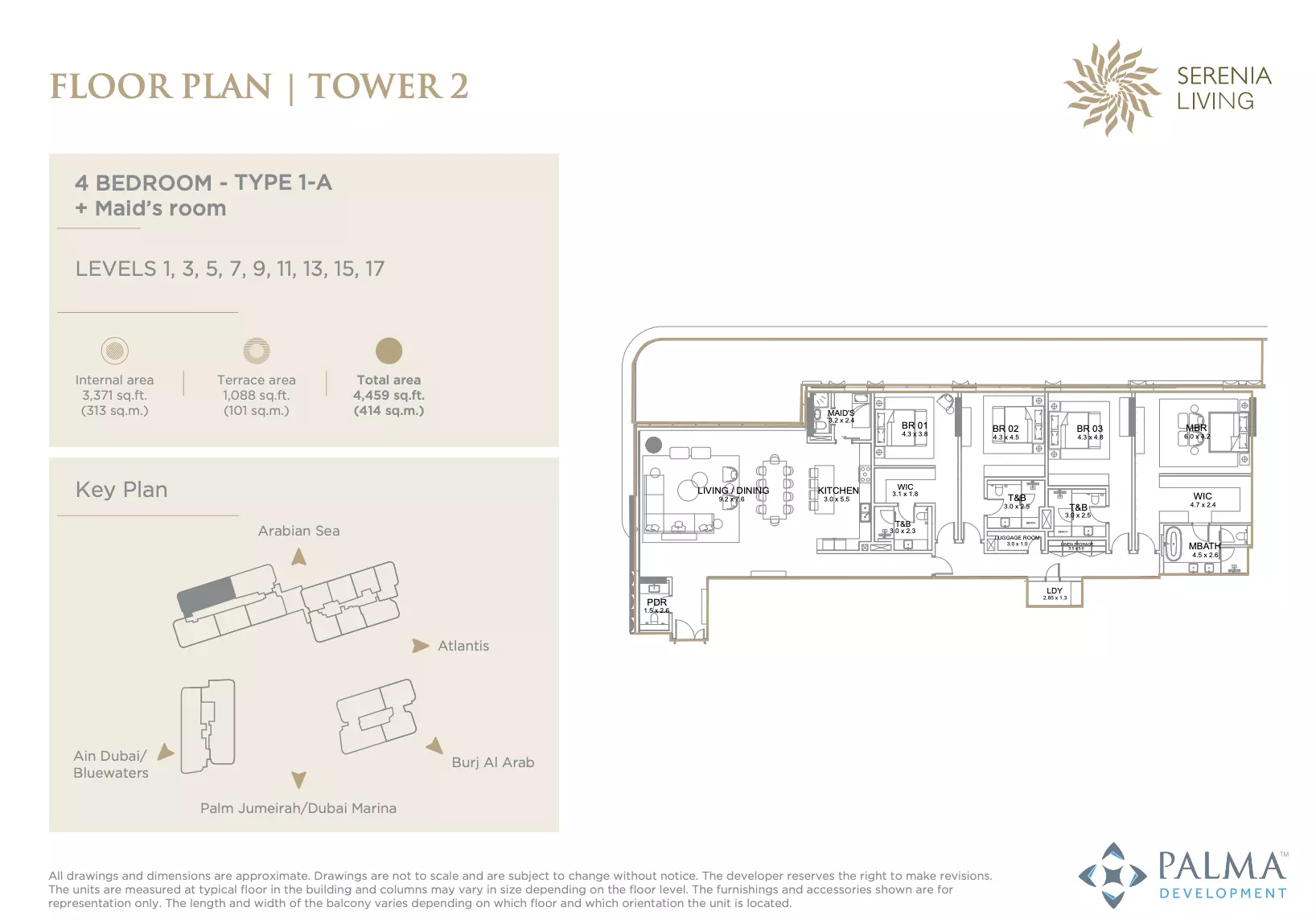 Serenia Living - Type 1-A Floor Plan