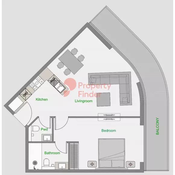 The Central Downtown - Type 5 ,Tower D Floor Plan
