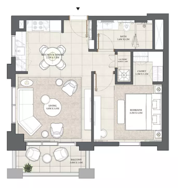 Cedar Creek Beach B2-Level 1, Unit 108, 1 bed