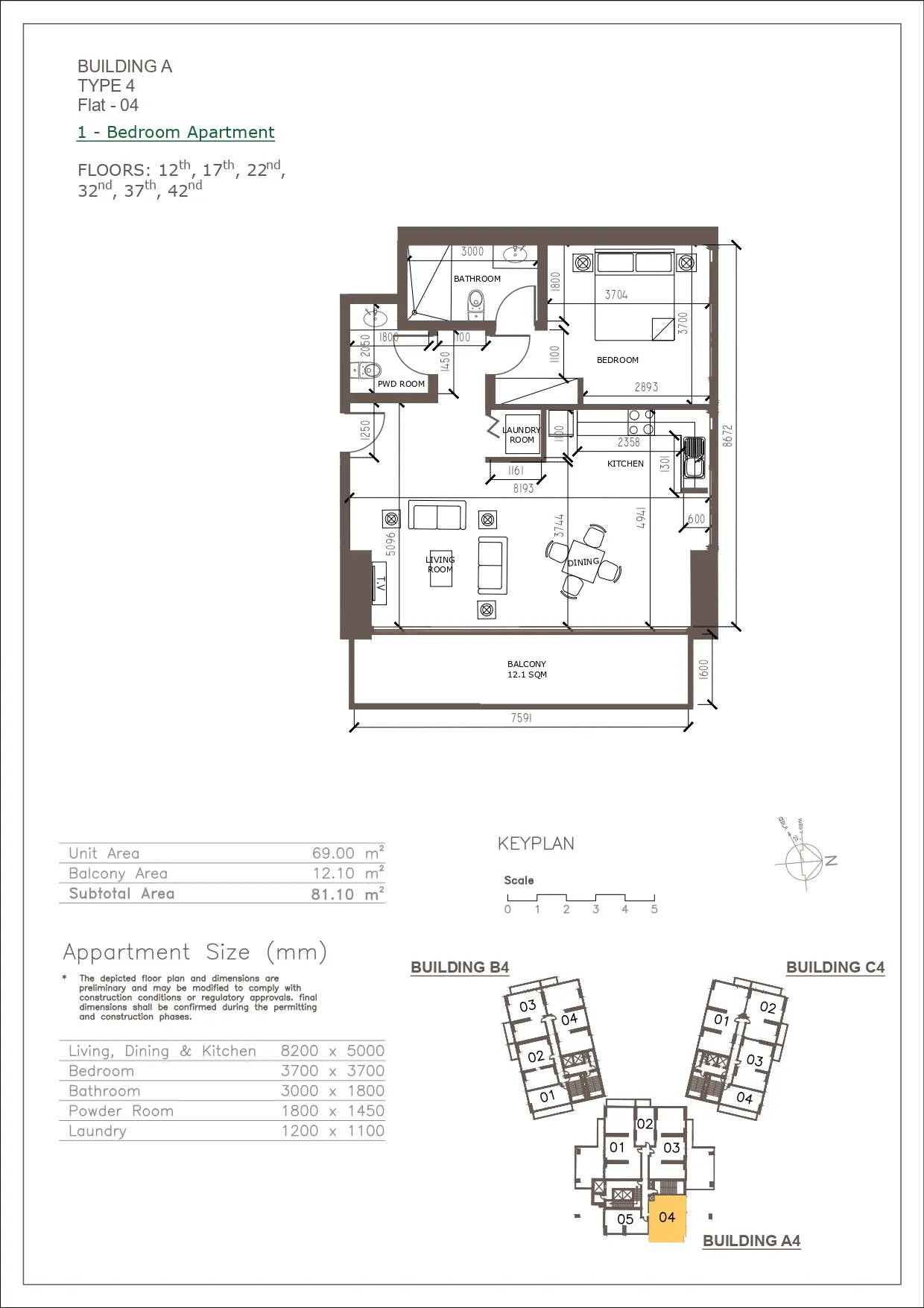 Unit floor plan image