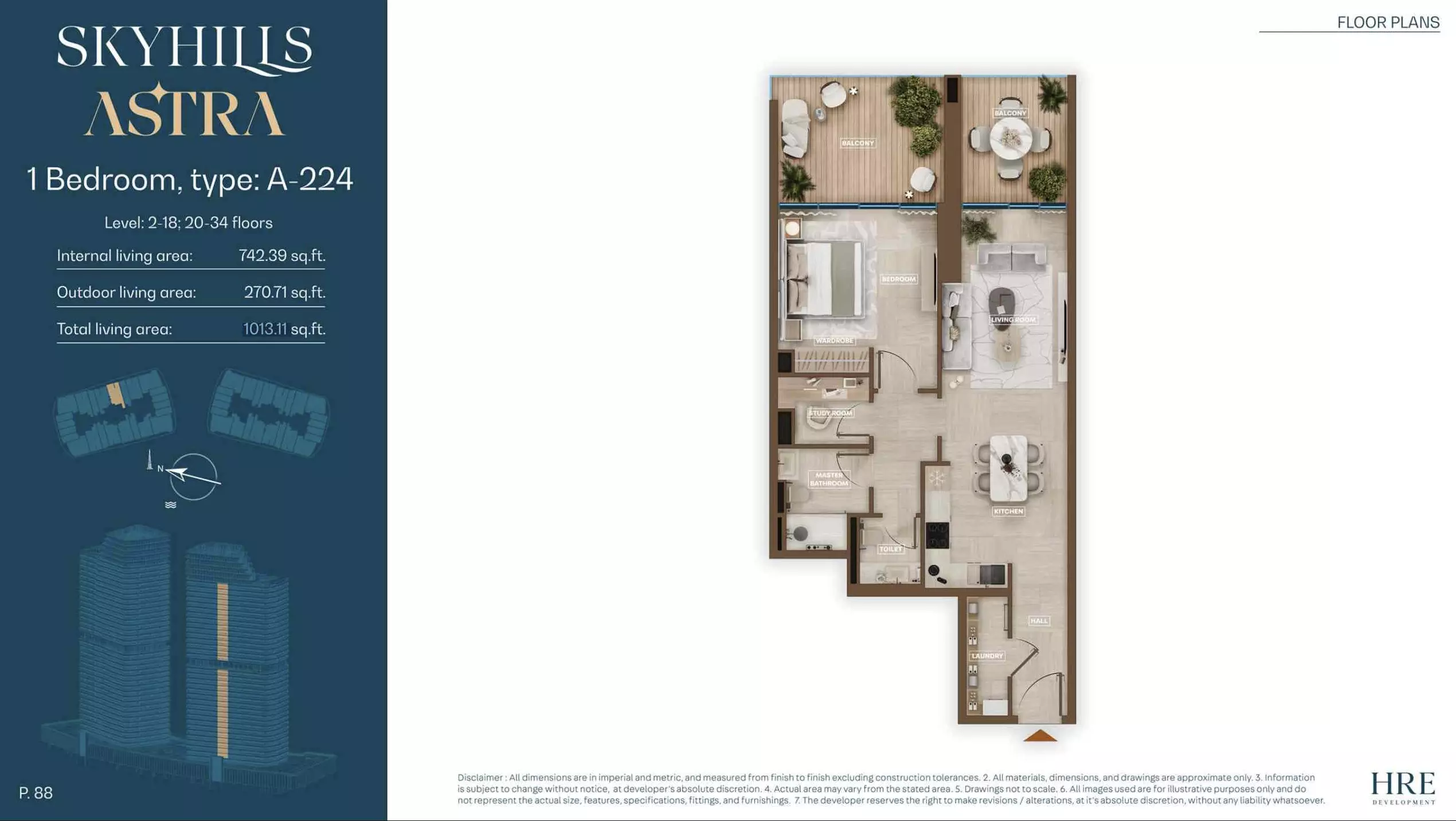 Skyhills Astra Type A-224, 1 bed