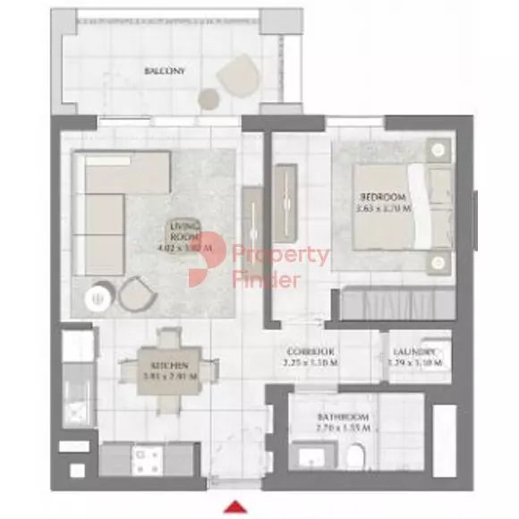 Creek Beach Surf Building 2, Level 28,9, 1 bed