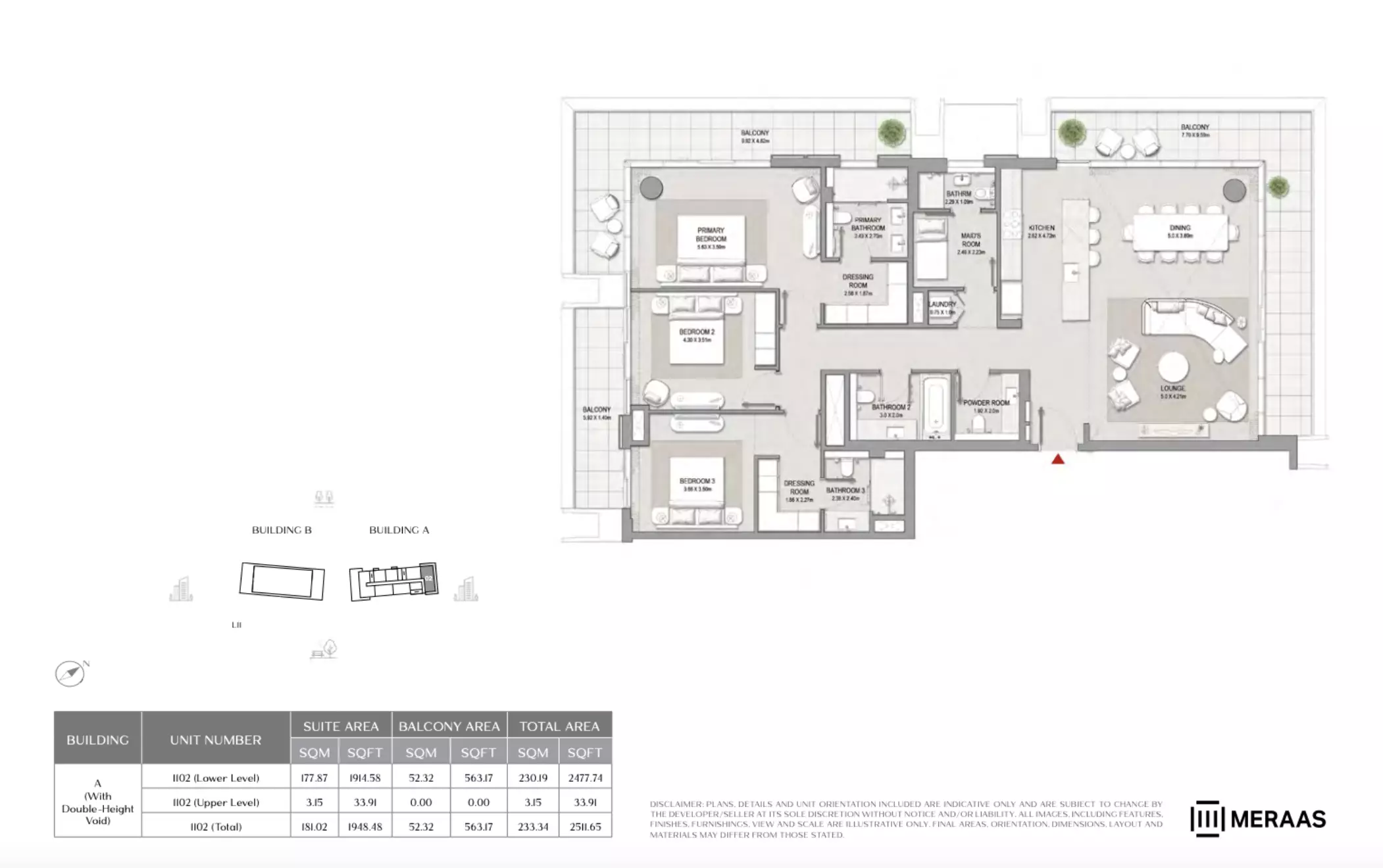 City Walk Crestlane 2 Type-1102(With Double-Height Void)-Building B, 3 beds